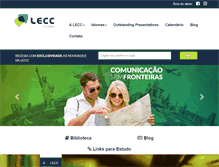 Tablet Screenshot of lecc.com.br